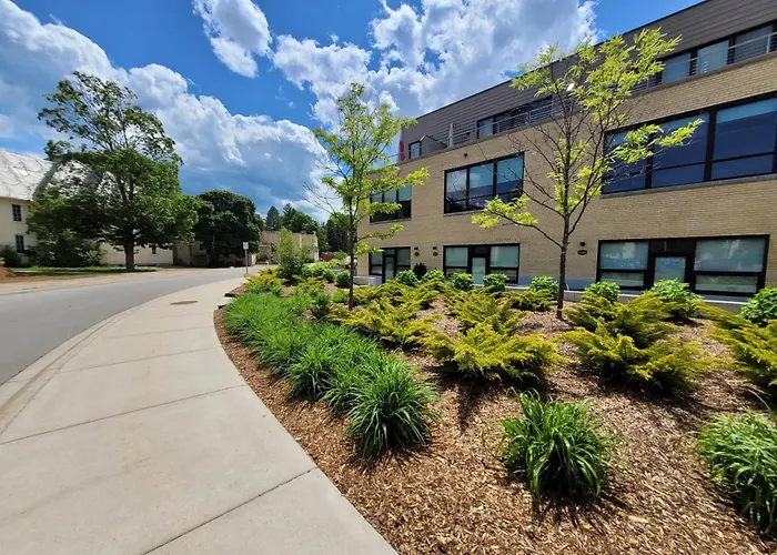 Red Drive At The Elegant Grand Traverse Commons